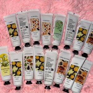 Hand Cream Set - Lime, Almond, Avocado, Verbena, Shea Butter, Vanilla 18 PC